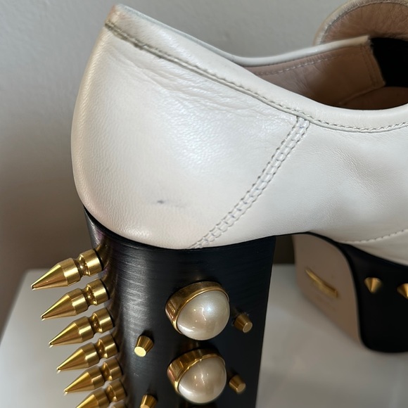 Gucci Vegas Pearl Studded Platforms - Picture 7 of 16